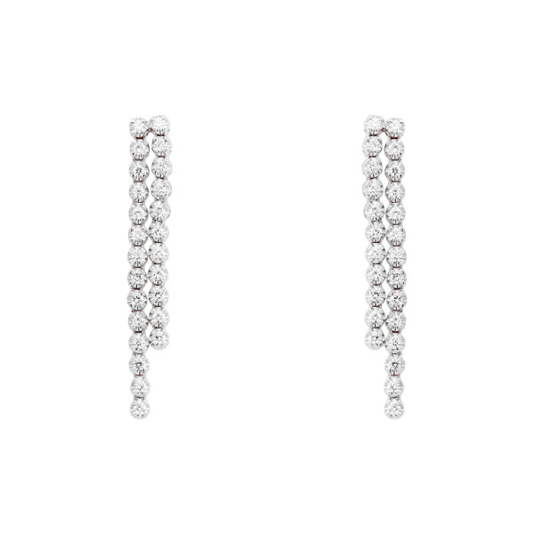 "She's classy & Chic "  Double Bling  Diamond earrings