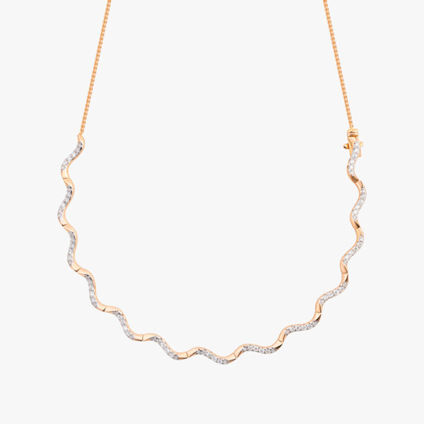 Wavy Chocker Diamond Necklace