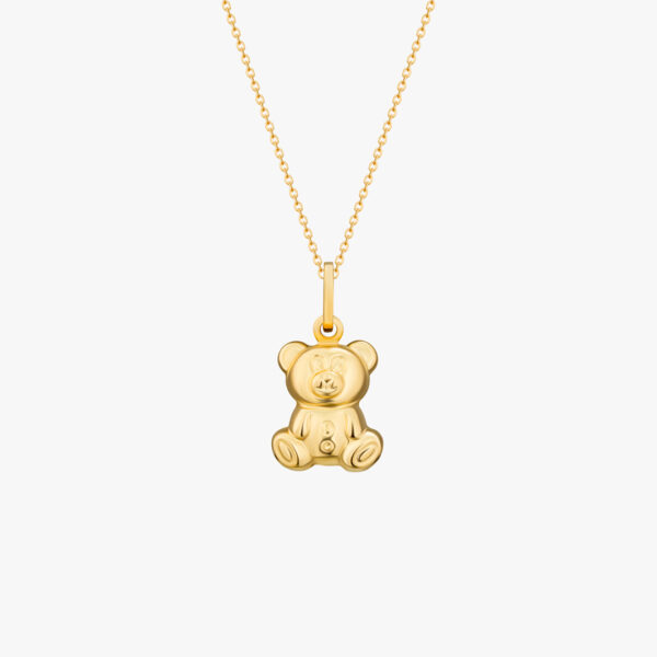 Gold Teddy Bear Pendant