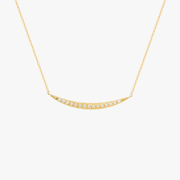 "She's Classy and Chic" Gold necklace with diamonds
