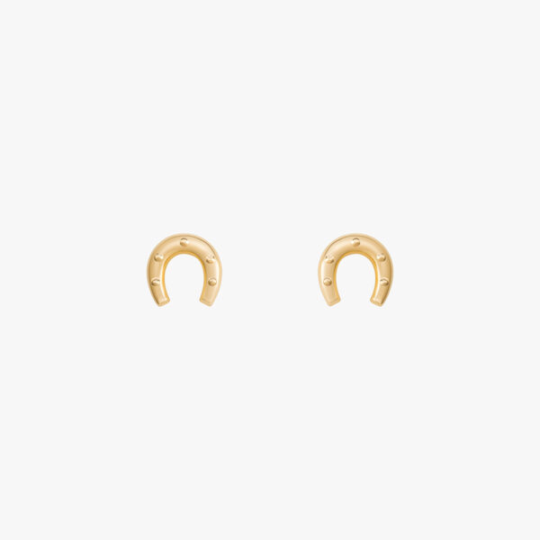 ''She's Golden" Golden Horseshoe Earrings