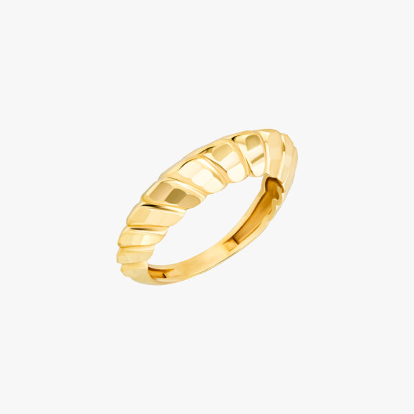 "She is Golden" Shiny Twist Ring