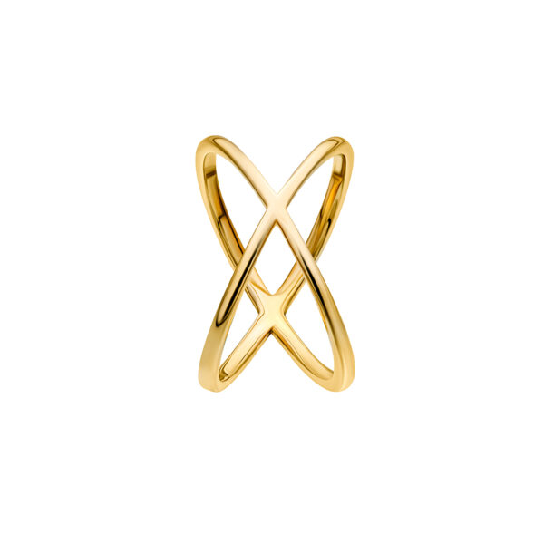 Crisscross Gold Ring
