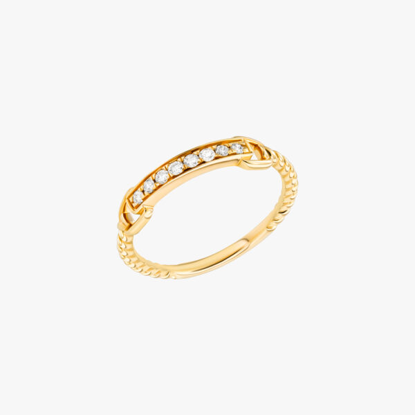 "She's Classy and Chic" Rope ring with diamonds