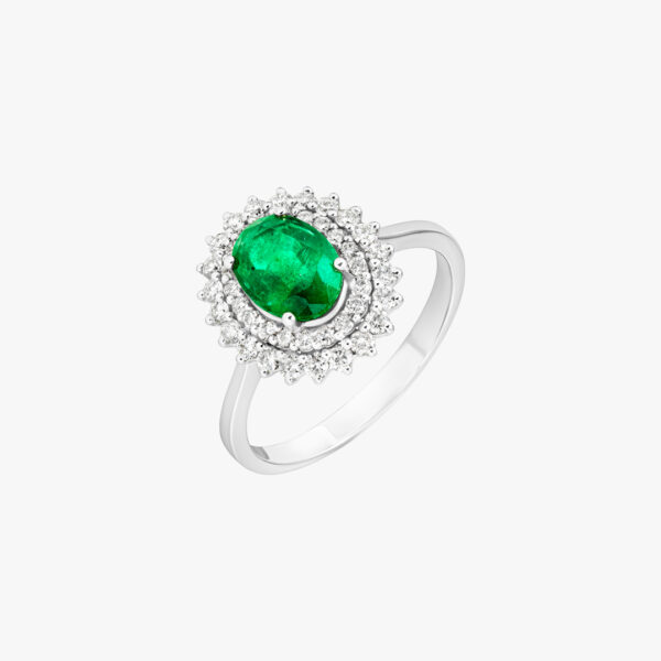 “Her Soul is Royal ”  Diamond Emerald Ring